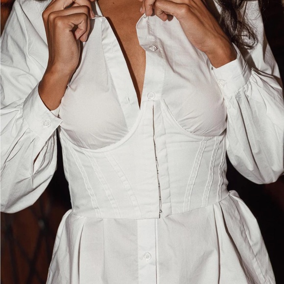 SET DRESS AND CORSET UNDERBUST MADDALENA PRINCESS POLLY HOUSE OF CB REVOLVE - Picture 9 of 10